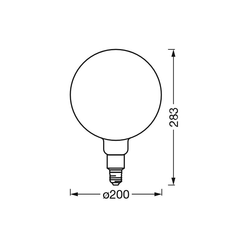Dimmbare LED-Glühbirne SMART+ GLOBE G200 E27/6W/230V 2500K Wi-Fi - Ledvance