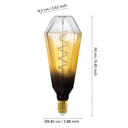 Dimmbare LED-Glühbirne VINTAGE E27/4W/230V 1700K beige - Eglo 110236
