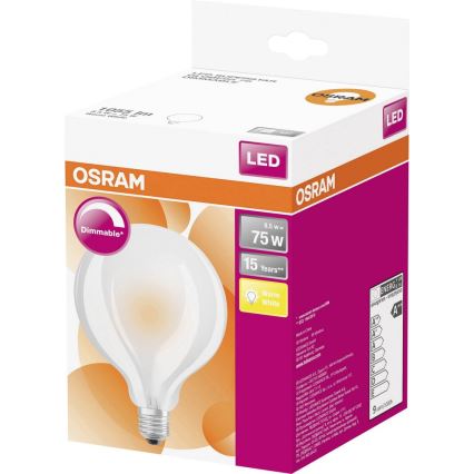 dimmbare LED Glühbirne VINTAGE E27/8,5W/230V 2700K - Osram