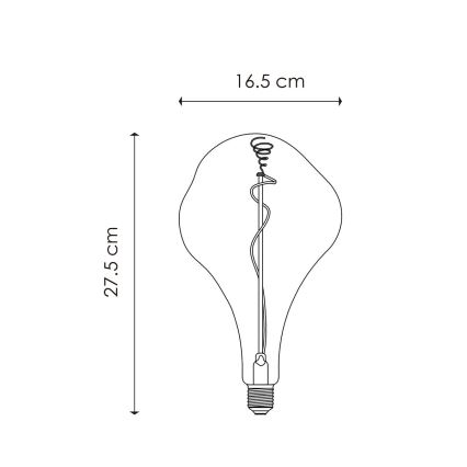 Dimmbare LED-Glühbirne VINTAGE EDISON E27/3W/230V 2200K