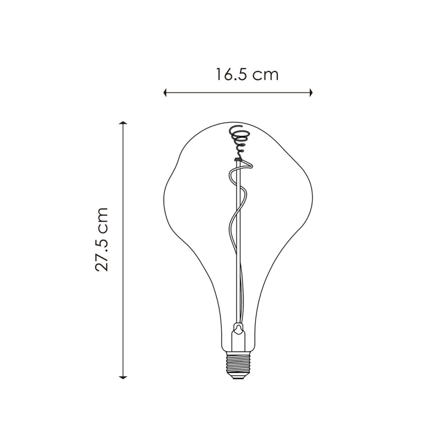 Dimmbare LED-Glühbirne VINTAGE EDISON E27/3W/230V 2200K