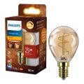 Dimmbare LED-Glühbirne VINTAGE Philips P45 E14/3,1W/230V 2200K