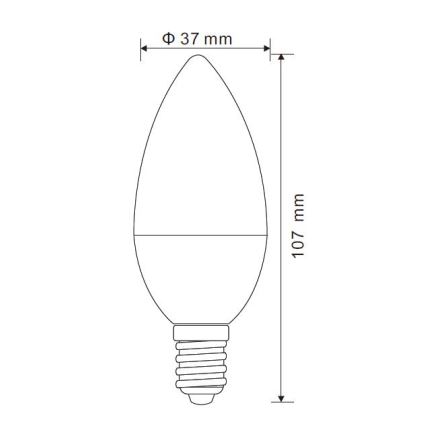 Dimmbare LED-Glühlampe E14/5W/230V 3000K - Globo