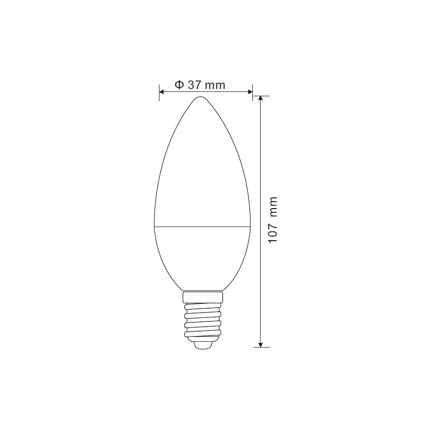 Dimmbare LED-Glühlampe E14/5W/230V 3000K - Globo