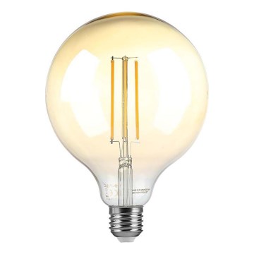 Dimmbare LED-Glühlampe FILAMENT G125 E27/8W/230V 2200K