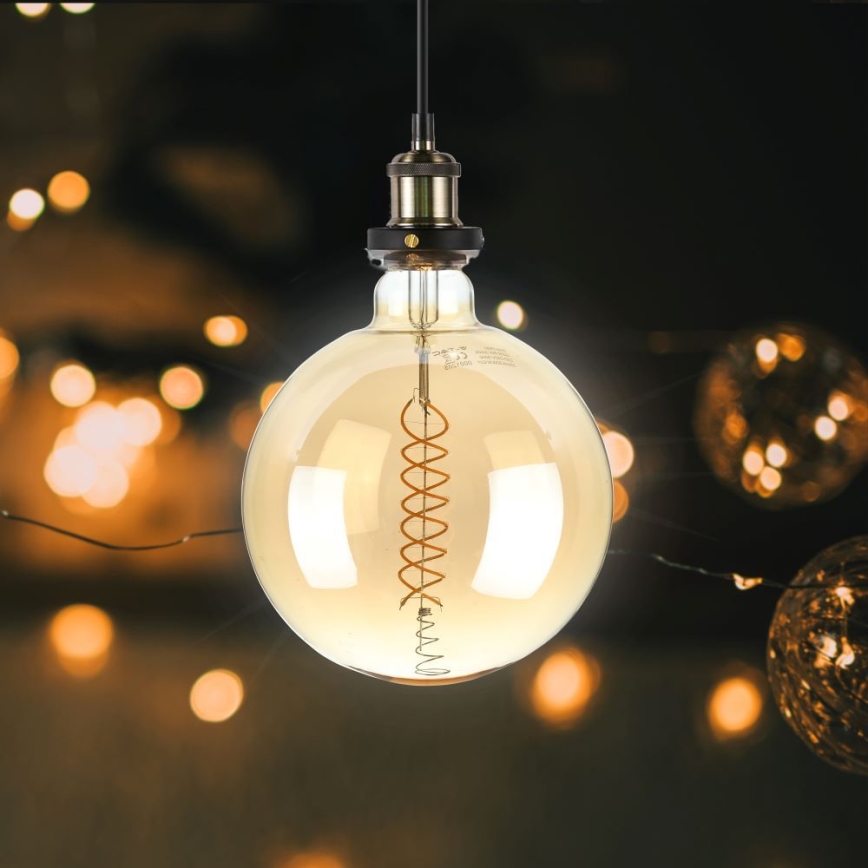 Dimmbare LED-Glühlampe FILAMENT G200 E27/8W/230V 1800K
