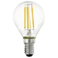 Dimmbare LED-Glühlampe VINTAGE P45 E14/4W/230V 2700K - Eglo 11754