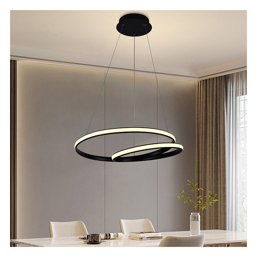 Dimmbare LED-Hängeleuchte an einer Schnur LED/65W/230V 3000-6500K + Fernbedienung