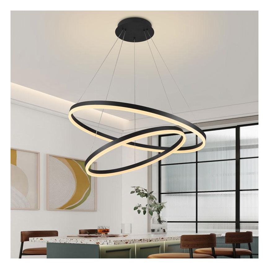 Dimmbare LED-Hängeleuchte an Schnur LED/100W/230V 3000-6500K + Fernbedienung