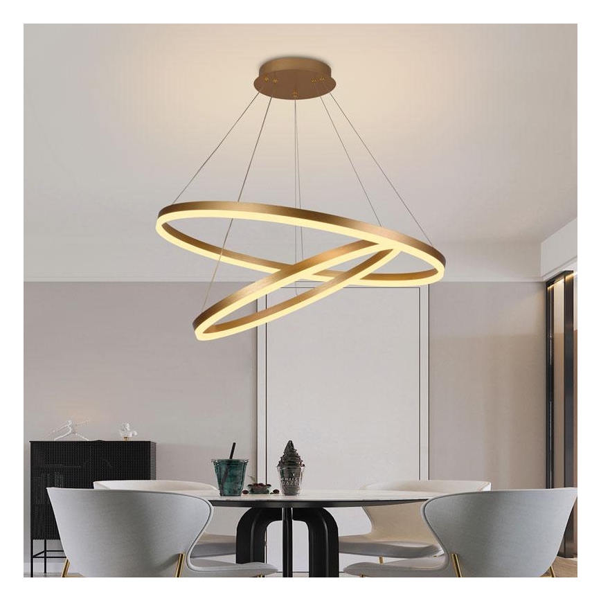 Dimmbare LED-Hängeleuchte an Schnur LED/100W/230V 3000-6500K + Fernbedienung