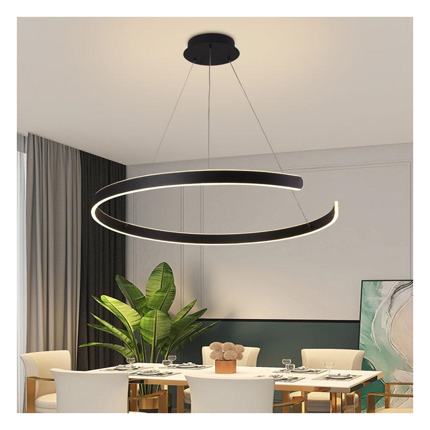 Dimmbare LED-Hängeleuchte an Schnur LED/100W/230V 3000-6500K + Fernbedienung