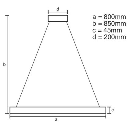 Dimmbare LED-Hängeleuchte an Schnur LED/100W/230V 3000-6500K + Fernbedienung