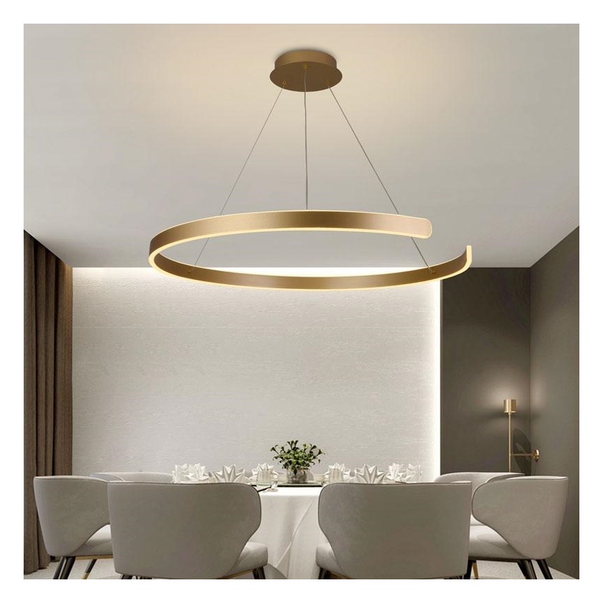 Dimmbare LED-Hängeleuchte an Schnur LED/100W/230V 3000-6500K + Fernbedienung