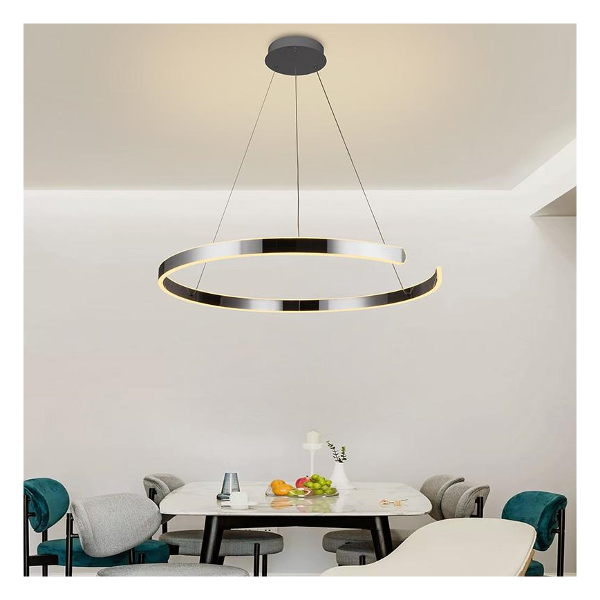 Dimmbare LED-Hängeleuchte an Schnur LED/100W/230V 3000-6500K + Fernbedienung