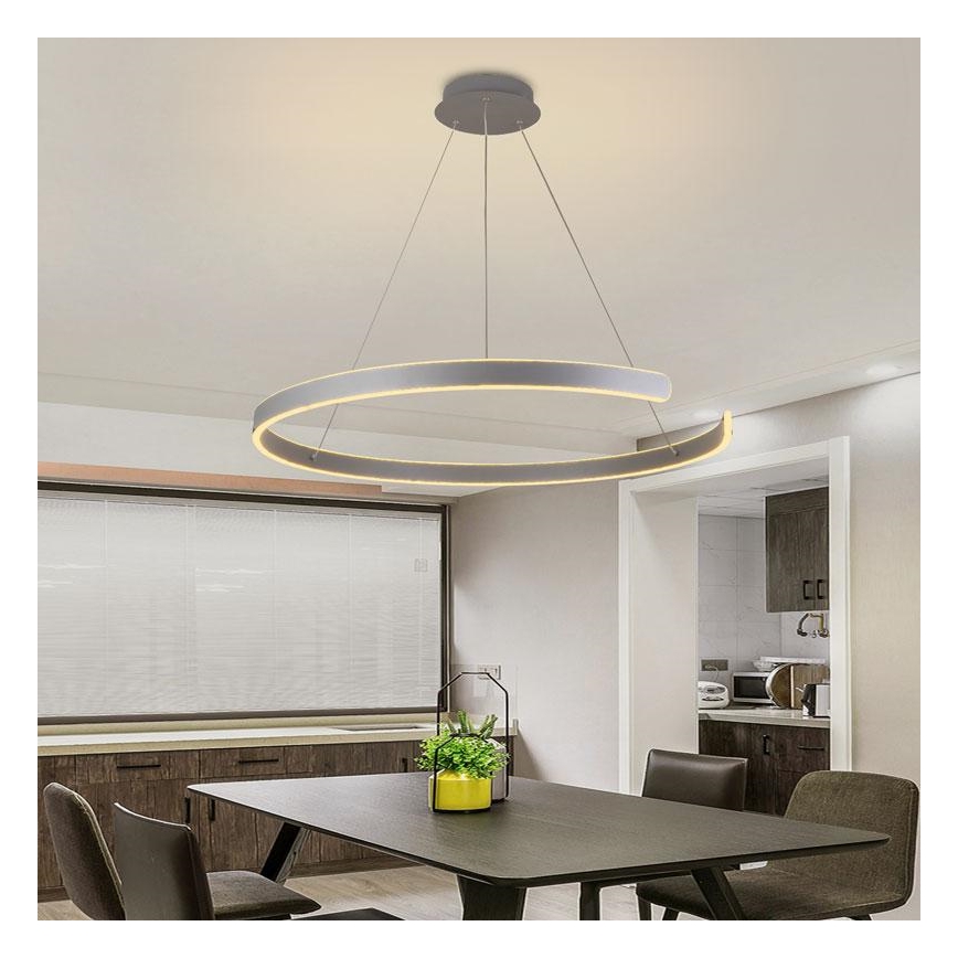 Dimmbare LED-Hängeleuchte an Schnur LED/100W/230V 3000-6500K + Fernbedienung
