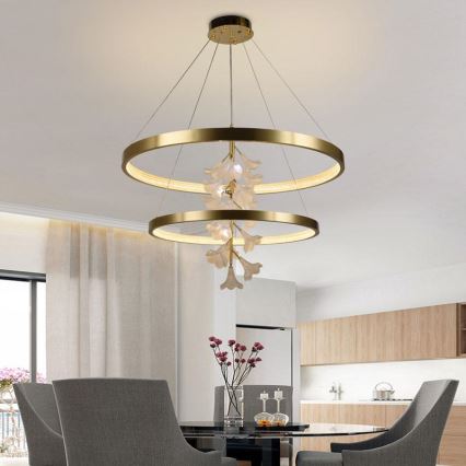 Dimmbare LED-Hängeleuchte an Schnur LED/100W/230V 3000-6500K + Fernbedienung