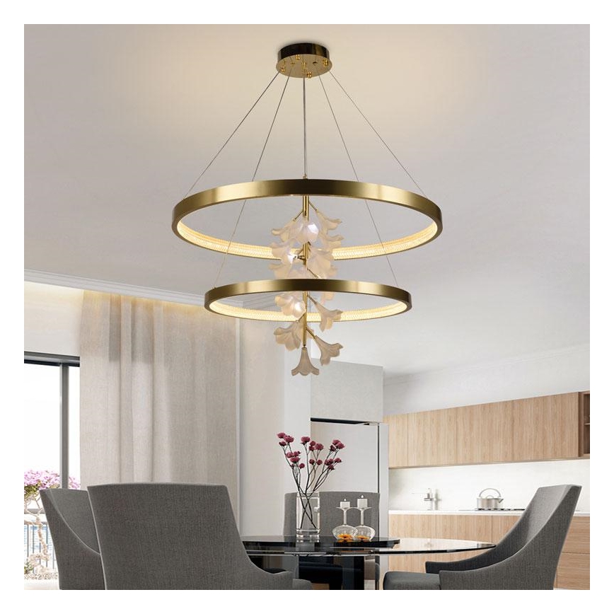 Dimmbare LED-Hängeleuchte an Schnur LED/100W/230V 3000-6500K + Fernbedienung