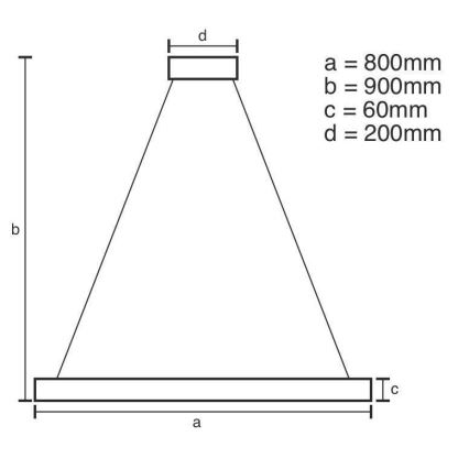 Dimmbare LED-Hängeleuchte an Schnur LED/110W/230V 3000-6500K + Fernbedienung