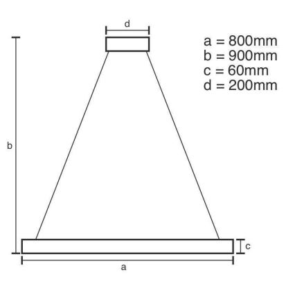 Dimmbare LED-Hängeleuchte an Schnur LED/110W/230V 3000-6500K + Fernbedienung