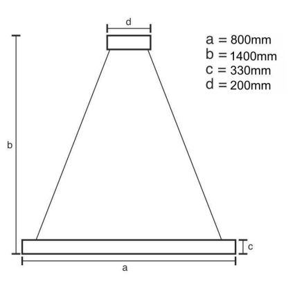 Dimmbarer LED-Kristallkronleuchter an Schnur LED/110W/230V 3000-6500K golden + Fernbedienung