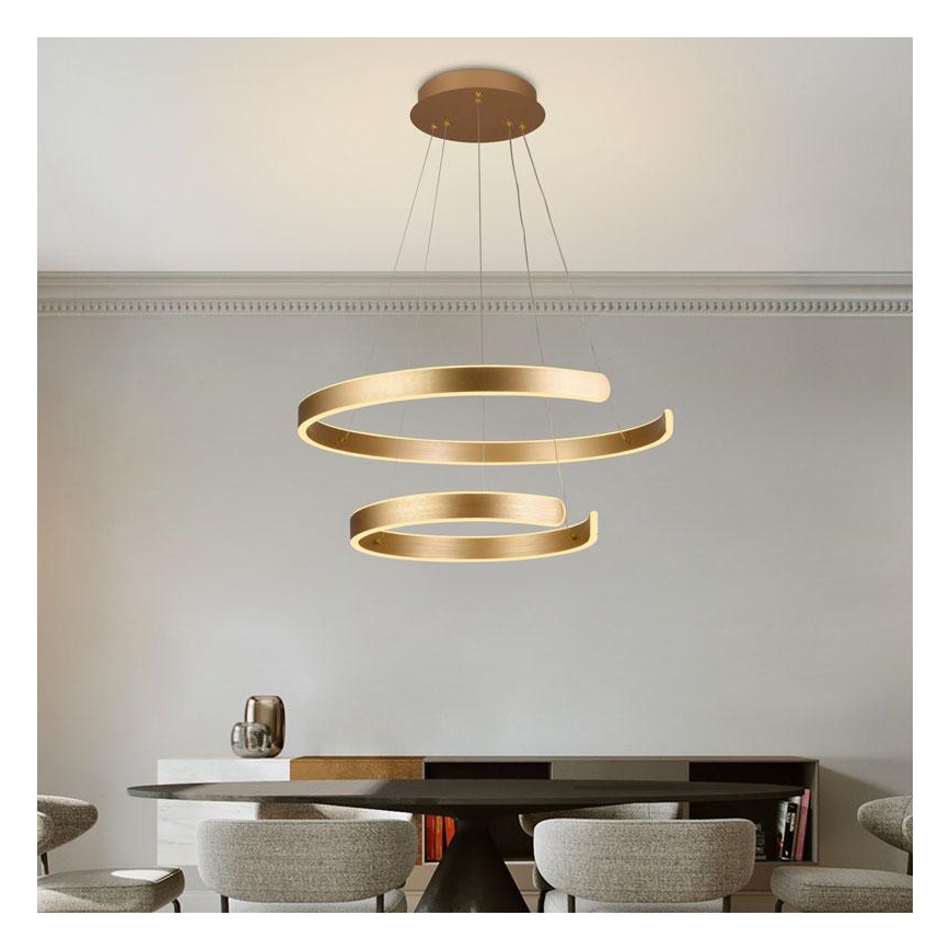 Dimmbare LED-Hängeleuchte an Schnur LED/120W/230V 3000-6500K + Fernbedienung