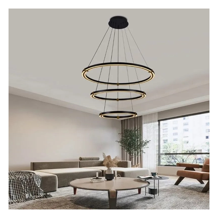 Dimmbare LED-Hängeleuchte an Schnur LED/235W/230V 3000-6500K + Fernbedienung