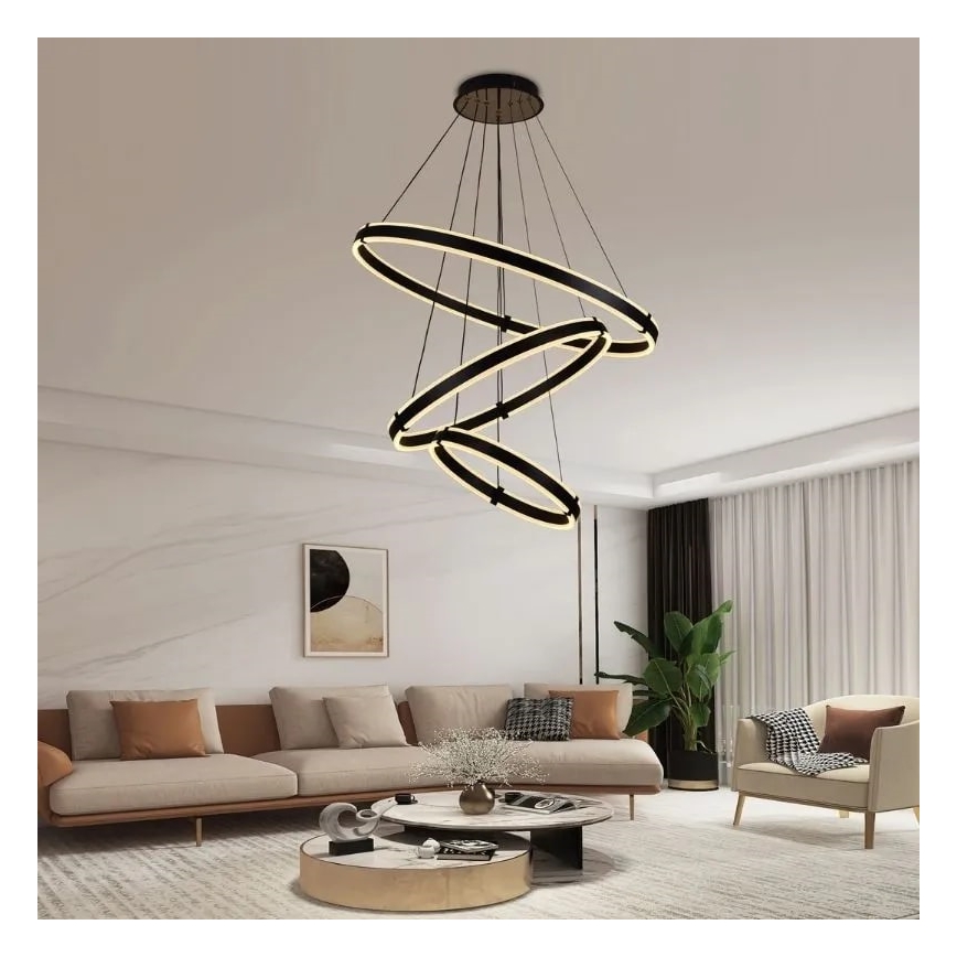 Dimmbare LED-Hängeleuchte an Schnur LED/250W/230V 3000-6500K + Fernbedienung