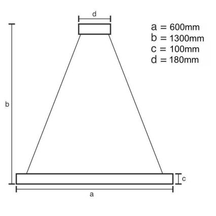 Dimmbarer LED-Kristall-Kronleuchter an Schnur LED/40W/230V 3000-6500K Chrom/golden + Fernbedienung