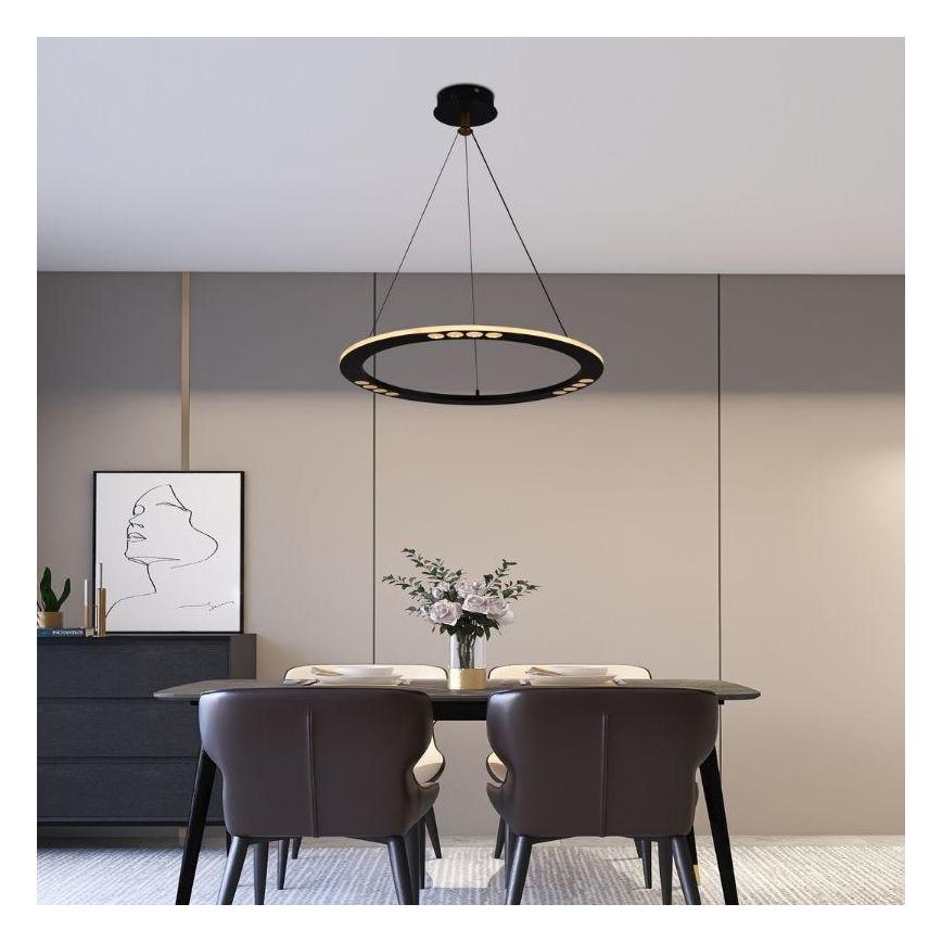Dimmbare LED-Hängeleuchte an Schnur LED/40W/230V 3000-6500K + Fernbedienung