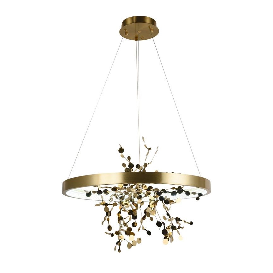 Dimmbare LED-Hängeleuchte an Schnur LED/40W/230V 3000-6500K golden + Fernbedienung