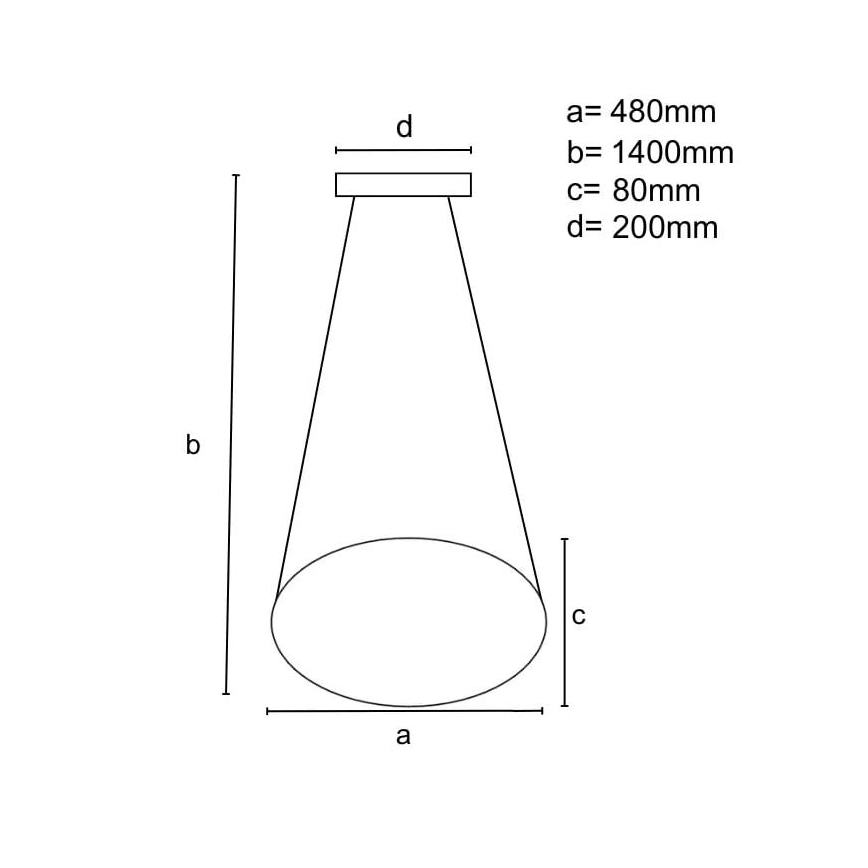 Dimmbare LED-Hängeleuchte an Schnur LED/40W/230V 3000-6500K schwarz + Fernbedienung
