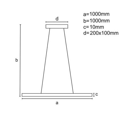 Dimmbare LED-Hängeleuchte an Schnur LED/40W/230V 3000-6500K weiß + Fernbedienung