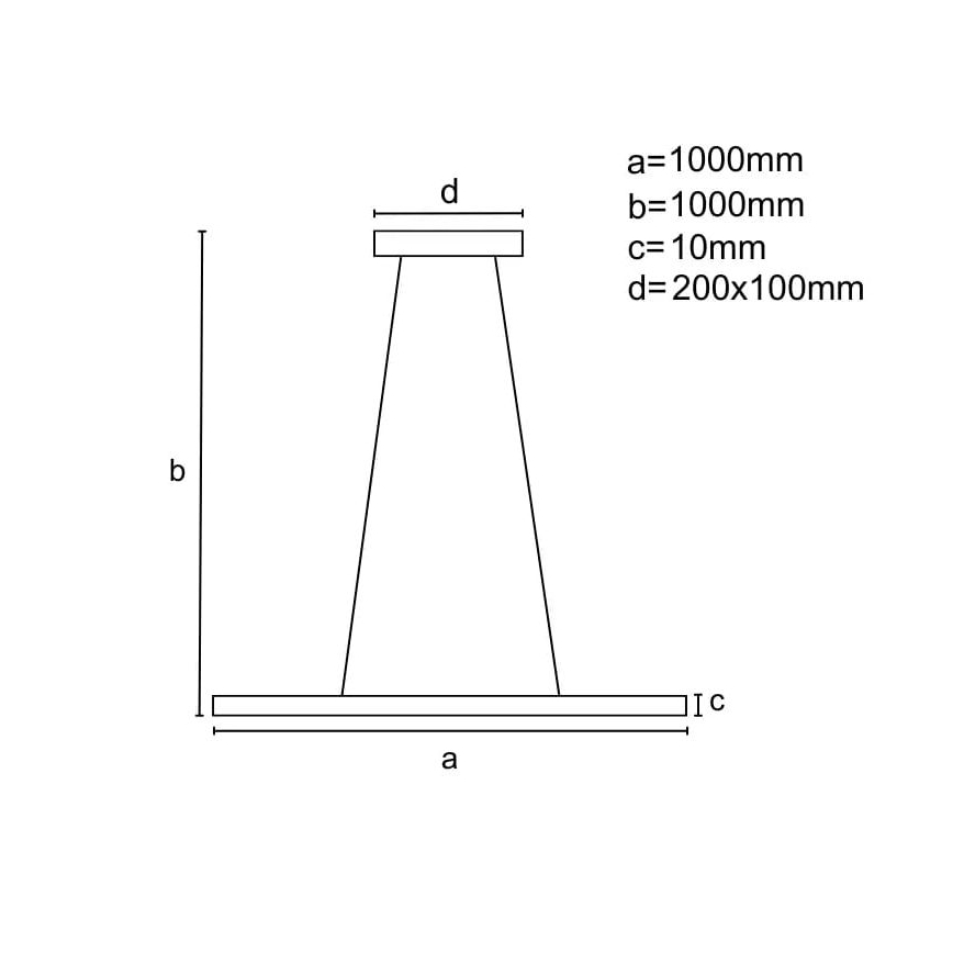 Dimmbare LED-Hängeleuchte an Schnur LED/40W/230V 3000-6500K weiß + Fernbedienung
