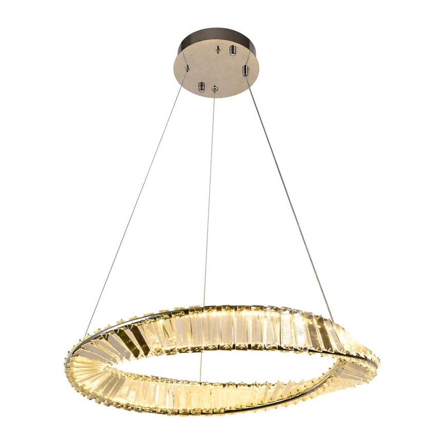 Dimmbare LED-Kristall-Hängeleuchte an Schnur LED/40W/230V 3000-6500K + Fernbedienung