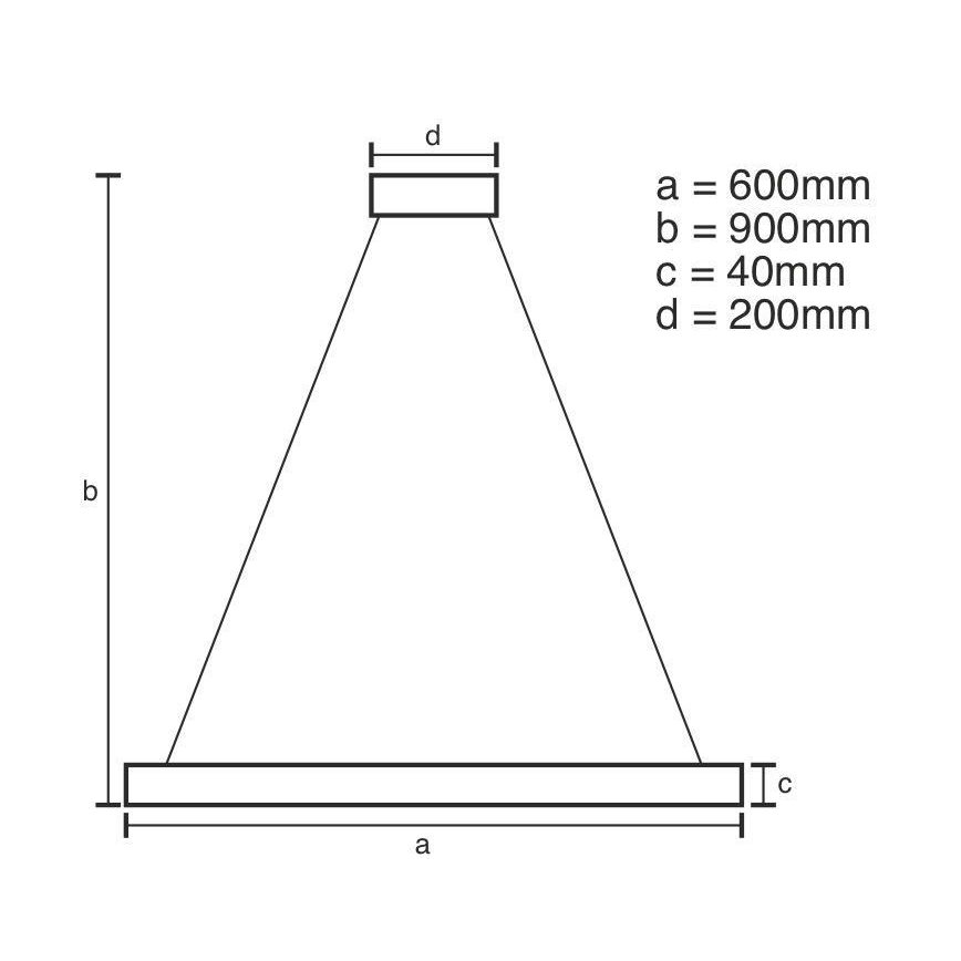 Dimmbare LED-Hängeleuchte an Schnur LED/42W/230V 3000-6500K + Fernbedienung