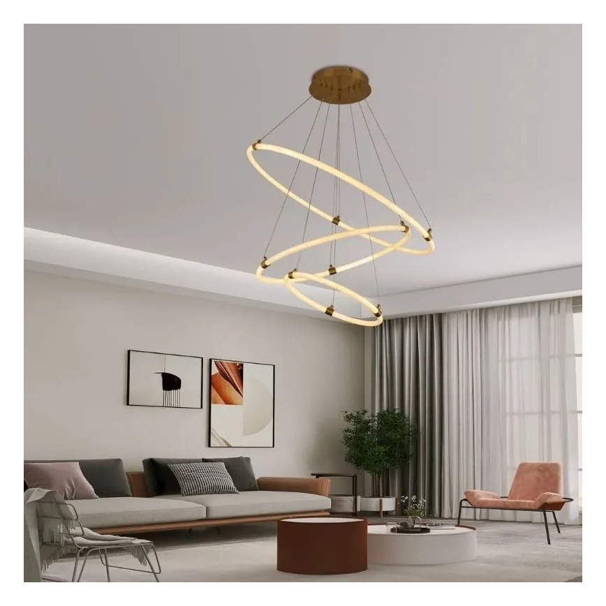 Dimmbare LED-Hängeleuchte an Schnur LED/45W/230V 3000-6500K + Fernbedienung
