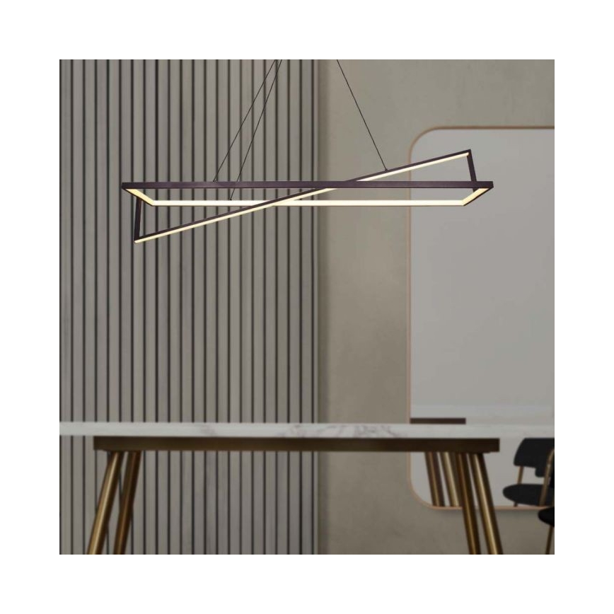 Dimmbare LED-Hängeleuchte an Schnur LED/45W/230V 3000K 114 cm schwarz