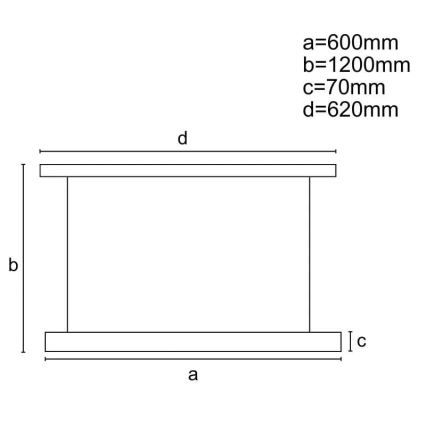 Dimmbare LED-Hängeleuchte an Schnur LED/45W/230V 3000-6500K schwarz + Fernbedienung