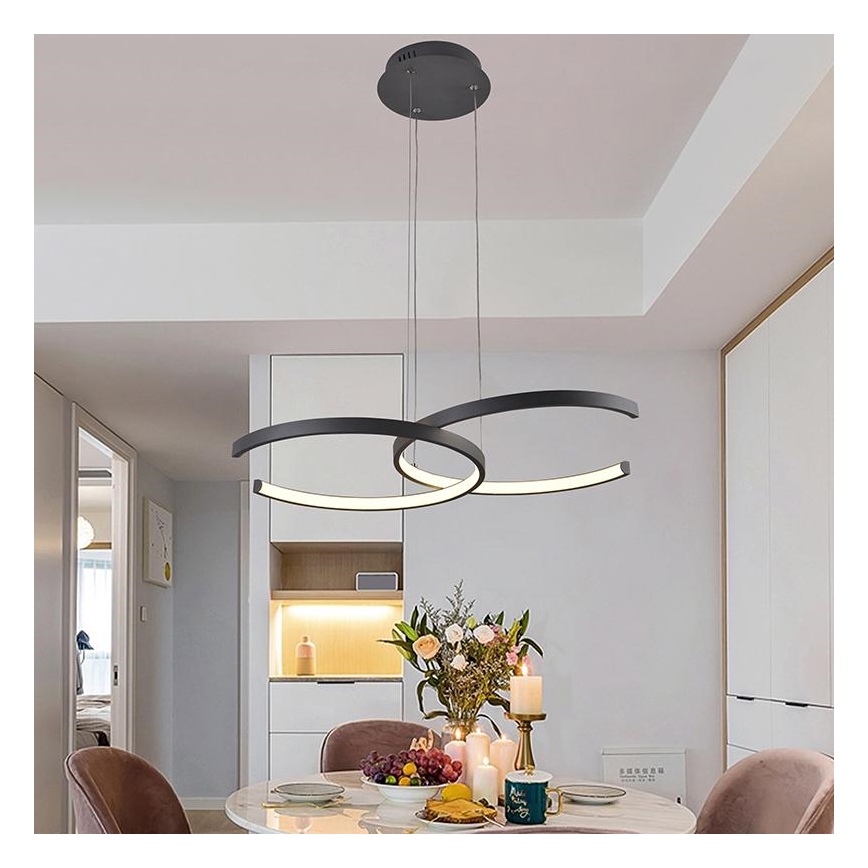 Dimmbare LED-Hängeleuchte an Schnur LED/50W/230V 3000-6500K + Fernbedienung