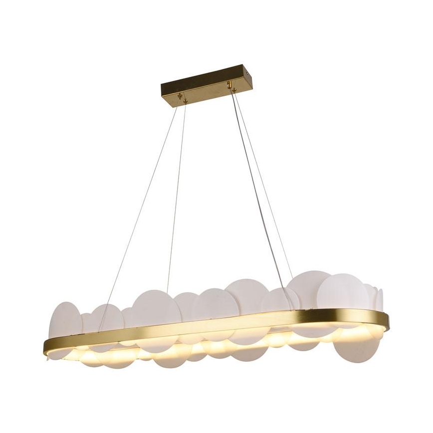 Dimmbare LED-Hängeleuchte an Schnur LED/50W/230V 3000-6500K golden + Fernbedienung