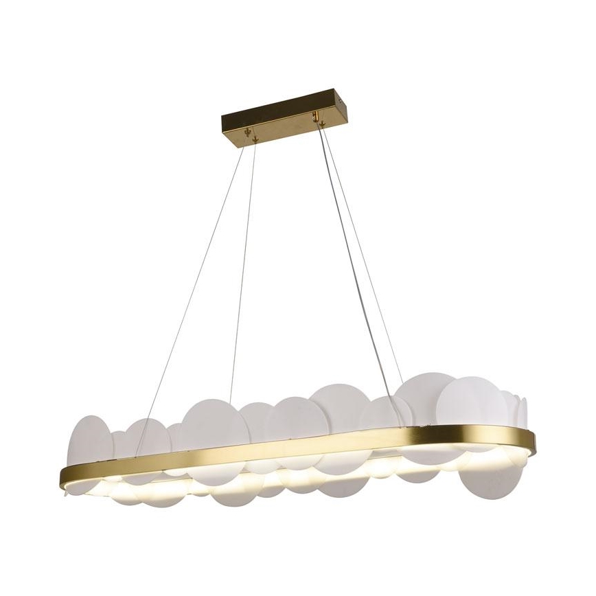 Dimmbare LED-Hängeleuchte an Schnur LED/50W/230V 3000-6500K golden + Fernbedienung