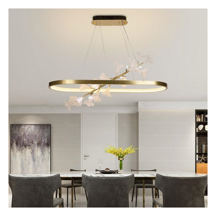 Dimmbare LED-Hängeleuchte an Schnur LED/55W/230V 3000-6500K + Fernbedienung