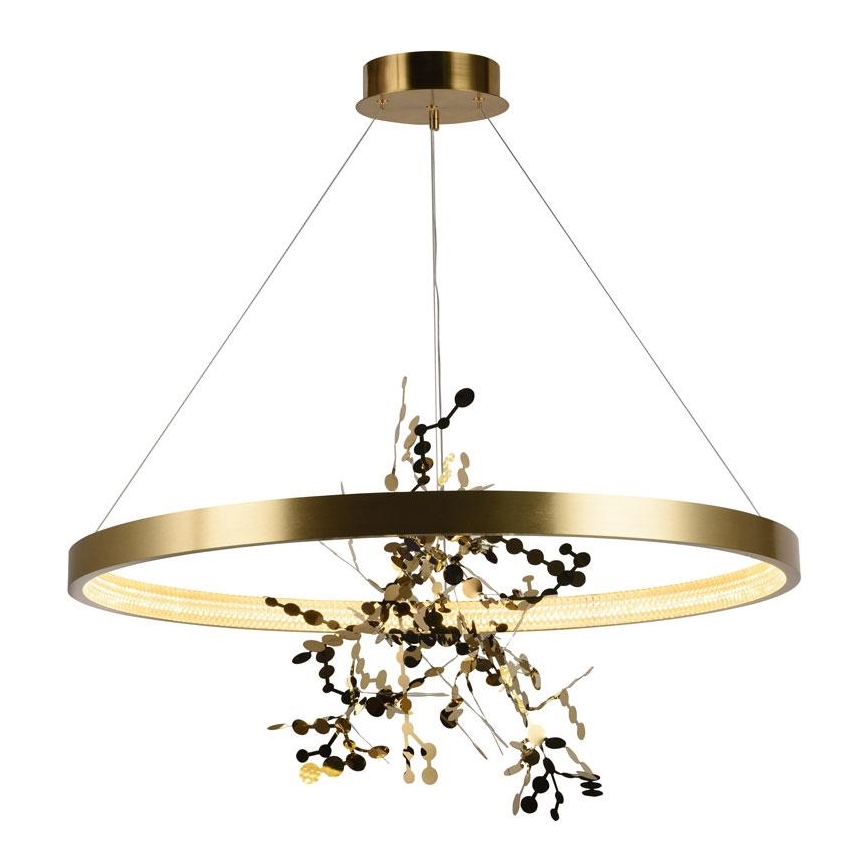 Dimmbare LED-Hängeleuchte an Schnur LED/55W/230V 3000-6500K golden + Fernbedienung