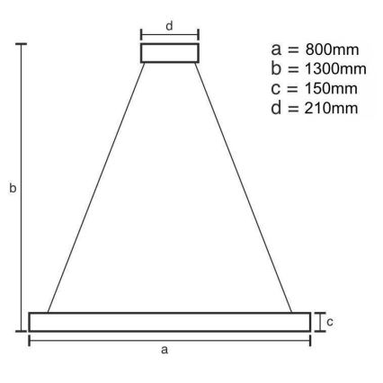 Dimmbarer LED-Kristallkronleuchter an Schnur LED/60W/230V 3000-6500K golden + Fernbedienung