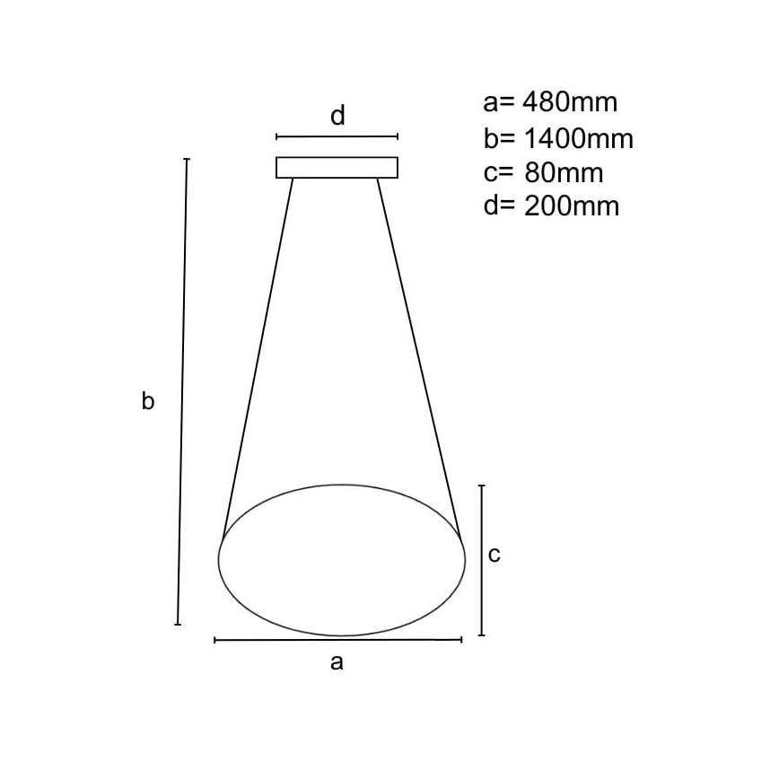 Dimmbare LED-Hängeleuchte an Schnur LED/65W/230V 3000-6500K braun + Fernbedienung