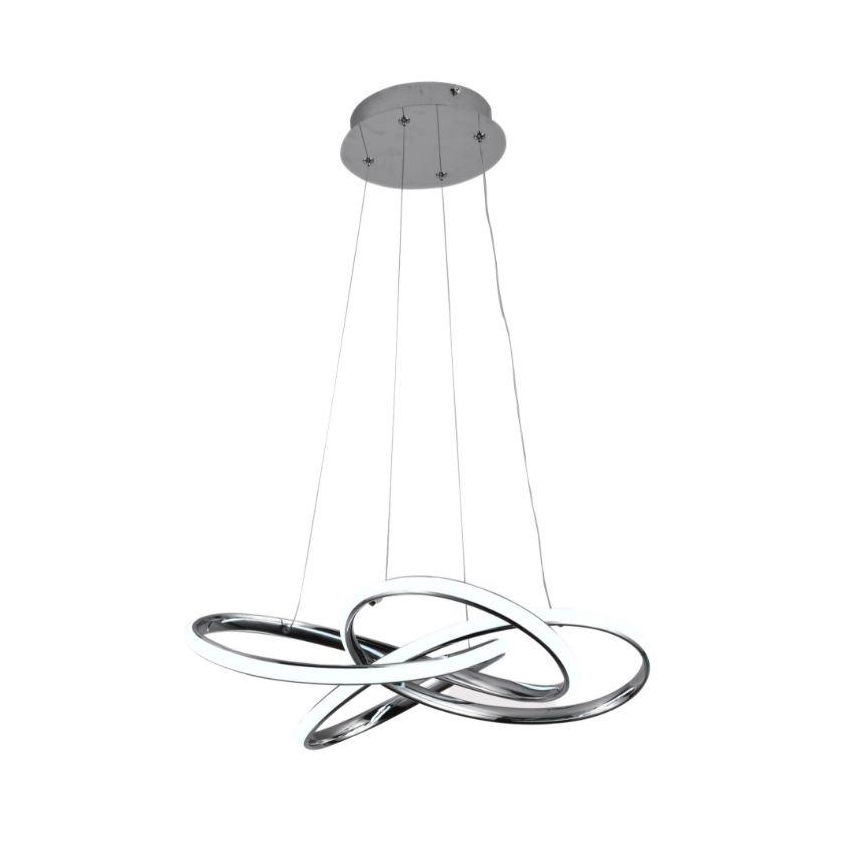 Dimmbare LED-Hängeleuchte an Schnur LED/65W/230V 3000-6500K Chrom + Fernbedienung