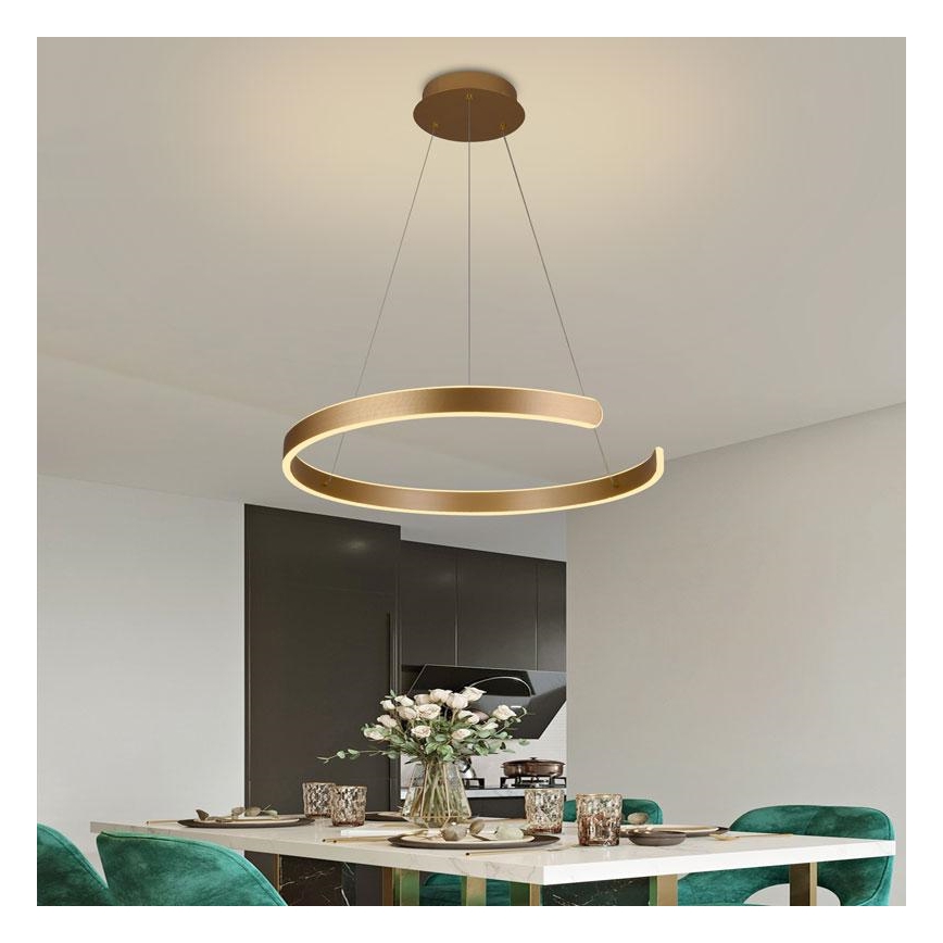 Dimmbare LED-Hängeleuchte an Schnur LED/70W/230V 3000-6500K + Fernbedienung