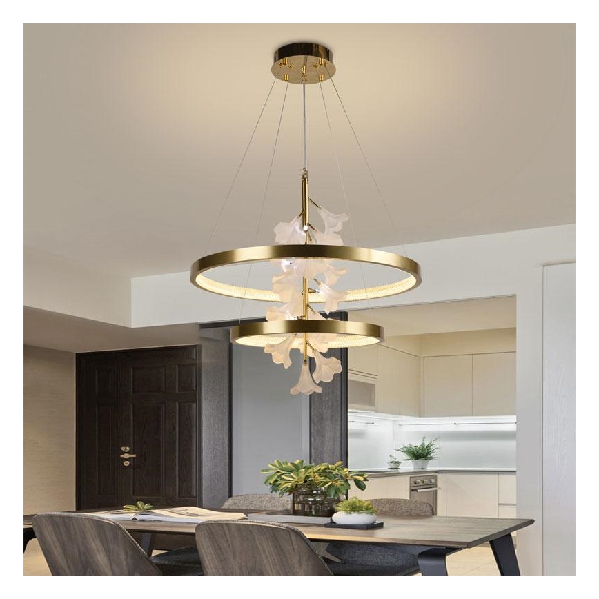 Dimmbare LED-Hängeleuchte an Schnur LED/70W/230V 3000-6500K + Fernbedienung