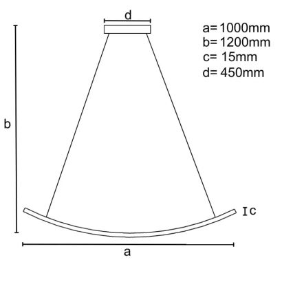 Dimmbare LED-Hängeleuchte an Schnur LED/70W/230V 3000-6500K + Fernbedienung