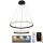 Dimmbare LED-Hängeleuchte an Schnur LED/75W/230V 3000-6500K + Fernbedienung